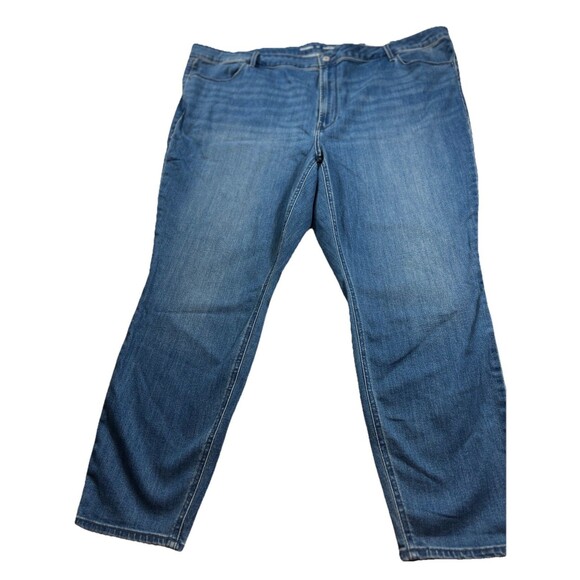 NWT Old Navy Womens High Rise Super Skinny Jeans Sz 28 Stretch Denim Blue - Picture 1 of 12